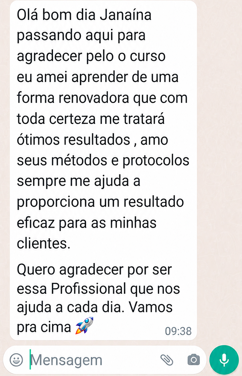 Depoimento de aluna 1