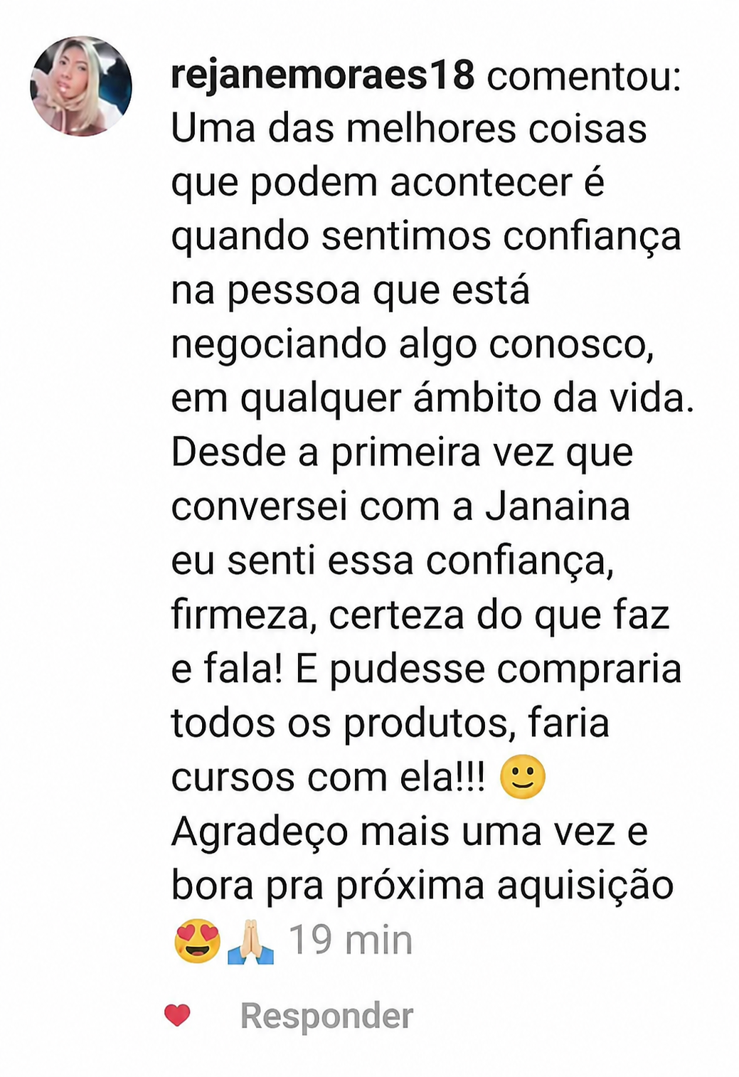 Depoimento de aluna 2